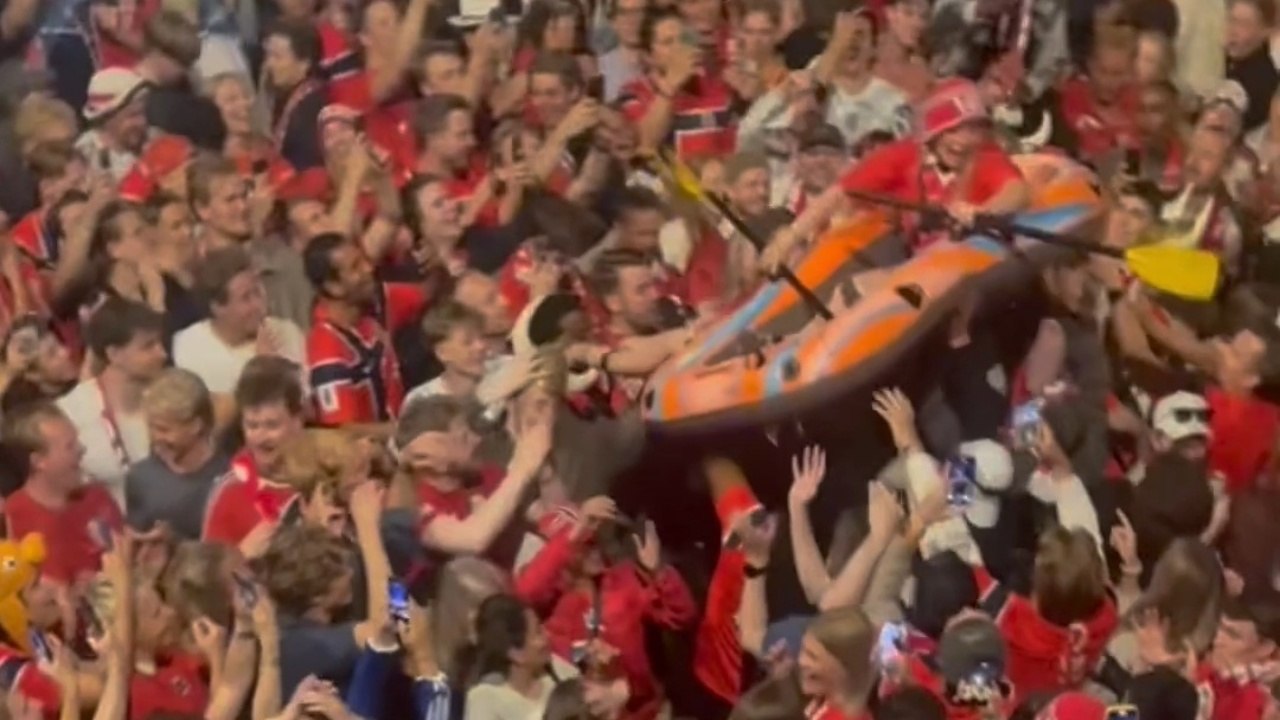 People Flooded Karl Johans Gate After Norway vs Brazil