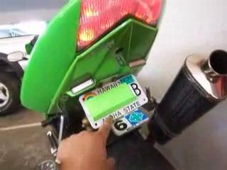 080801 -1 Modified Motorcycle License Plate Holder