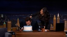 Salma Hayek celebra a Jimmy Fallon al estilo México