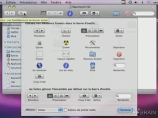MacOS Leopard : Personnaliser la barre d'outils du Finder