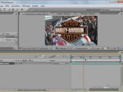 Animations et calques vidéo Photoshop dans After Effects