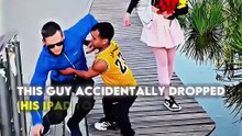 Watch how this kind man helped a blind man.