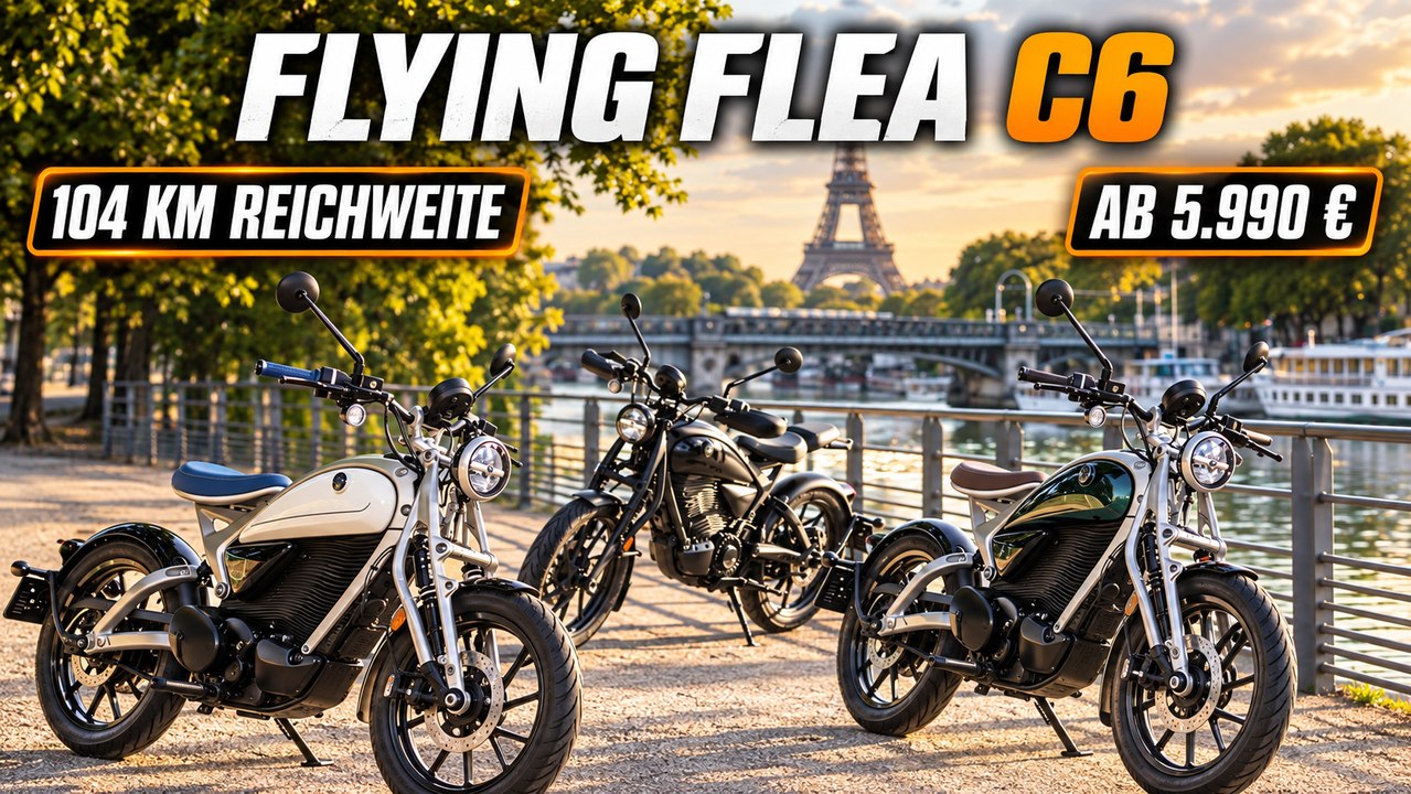 2026 Flying Flea C6: Vernetztes City-Bike mit 115 km/h und 60 Nm
