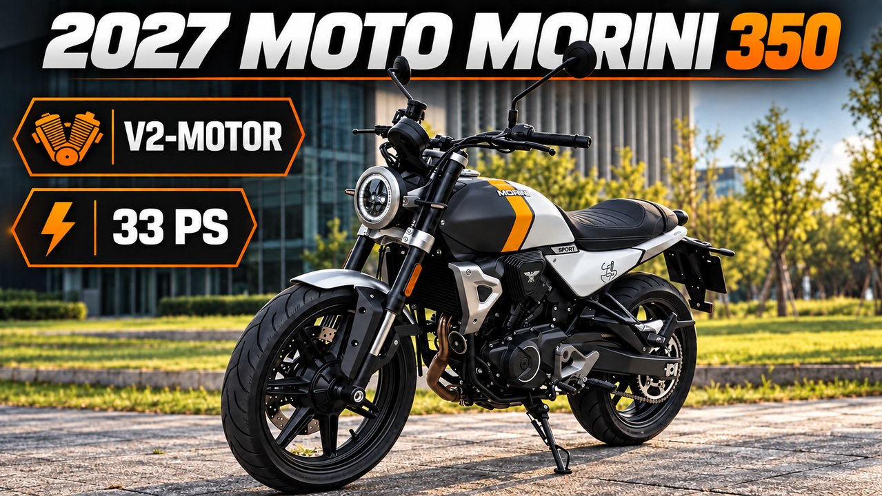 2027 Moto Morini 3½ 350: Rund 33 PS und spannende Technik im klassischen Look
