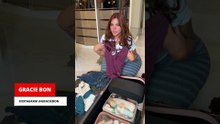 Gracie Bon packt für eine 12-tägige Reise – nur 45 Minuten vor ihrem Flug