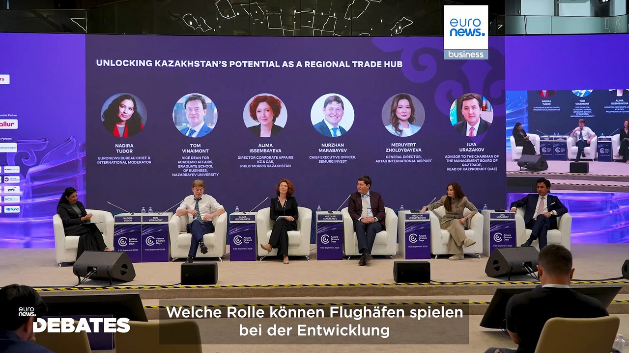 Euronews debates: wie kasachstan sein potenzial als regionales handelszentrum ausschöpfen kann