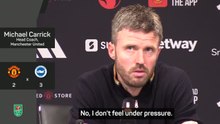 Carrick doesn't feel under pressure after Carabao Cup exit