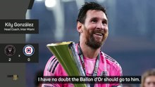 Gonzalez backs Messi to win Ballon d'Or after bagging 100th Inter Miami goal
