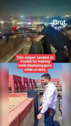 Delhi cop suspended for making reels displaying guns during the BRICS summit.
