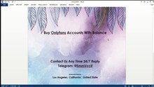 How to Buy; OnlyFans Account with Balance: Everything You Need to Know