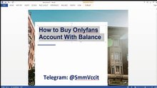 How to Buy!` OnlyFans Account with Balance: Safety Tips and Advice