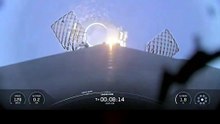 ¡Impresionante aterrizaje de la primera etapa del Falcon 9 en un barco no tripulado!