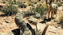 That Rattle Is the Loudest Warning in the Desert | Rattlesnake vs Coyote Standoff | Deep Wildlife