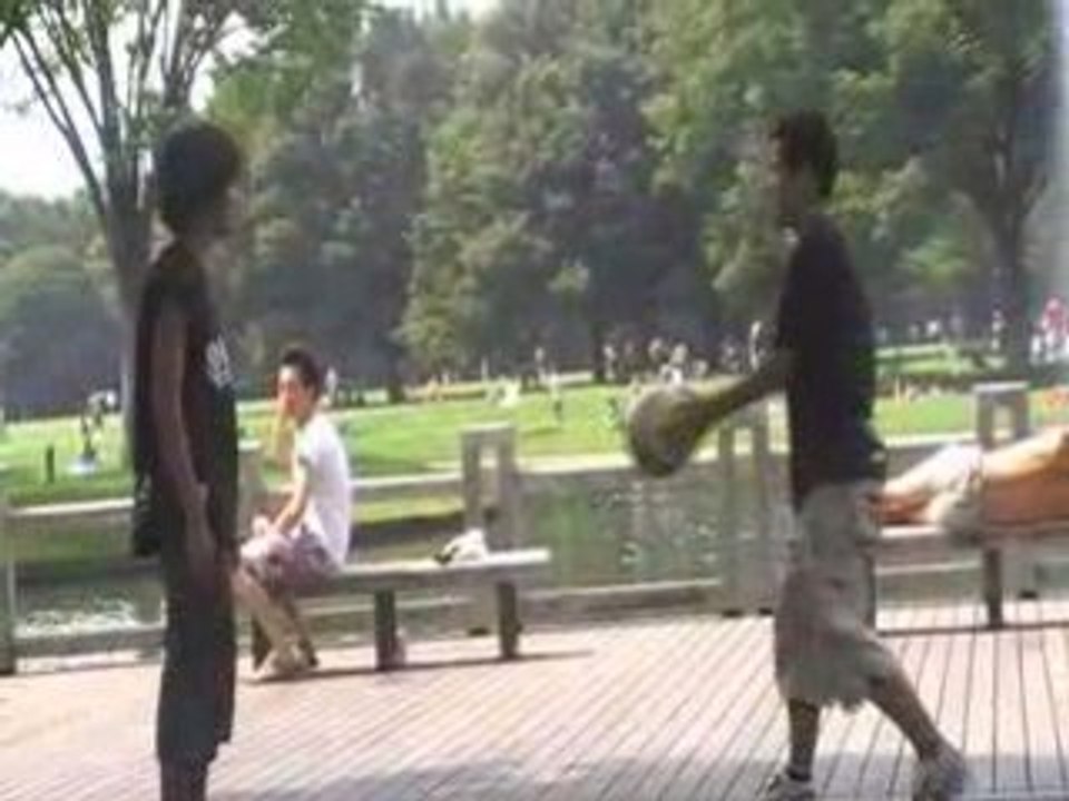 Harajuku freestyle football Japon