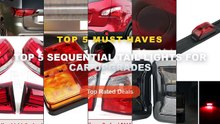 Amazing Top 5 Sequential Tail Lights For Car Upgrades You Need To See - 12V Car Taillights DRL LED Bar Red Brake Turn Si...