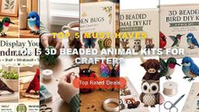 Why Everyone Is Buying Top 5 3D Beaded Animal Kits For Crafters - 3D Beaded Animal Craft Kit Embroidery Set Animal Shape...