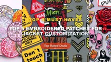 Top 5 Best Top 5 Embroidered Patches For Jacket Customization (Must Have!) - Rose Skull Embroidery Patch Punk Skull Patc...
