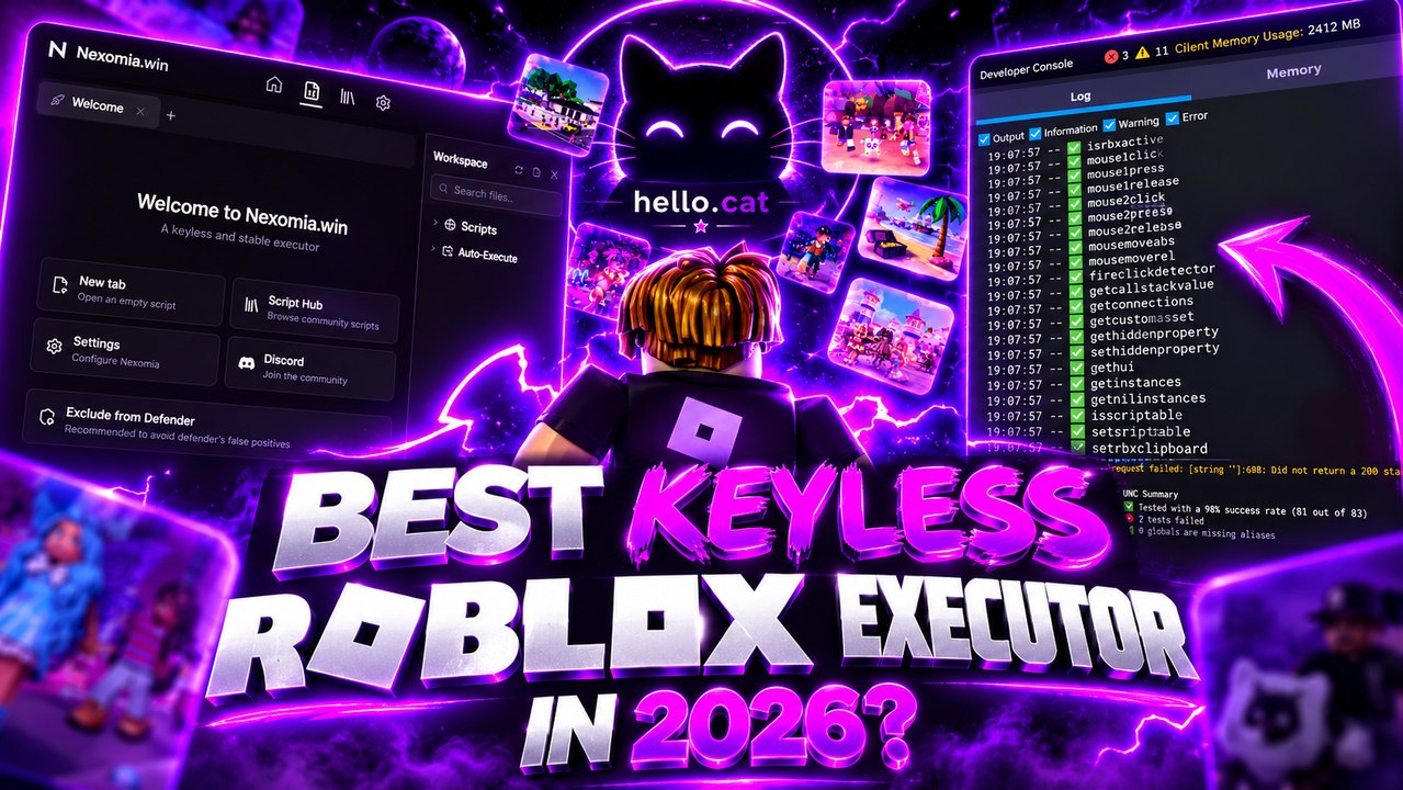 BEST FREE Keyless Roblox Executor 2026? | Nexomia Executor - Video ...