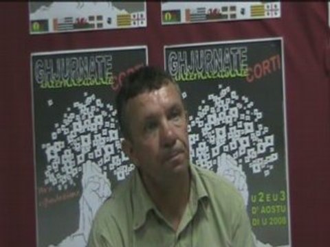 Ghjurnate Internaziunale 2008 ITW François Sargentini