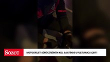 Beşiktaş’ta yunus polisi motosiklet sürücüsünün kol saatinde uyuşturucu ele geçirdi