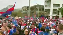 Knights fans out in force at Olympic Park