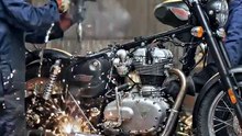 Bullet bike in India.