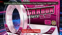 ZUKIBO 100% Pure Fluorocarbon Pink Fishing Line 100M 50M Carbon Fi... -- Best Deal 2026 | Shop Now!