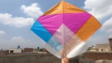 Making a Colorful Catdar Kite from Scratch  | DIY Kite Making & Flying | Handmade Kite Making & Fly