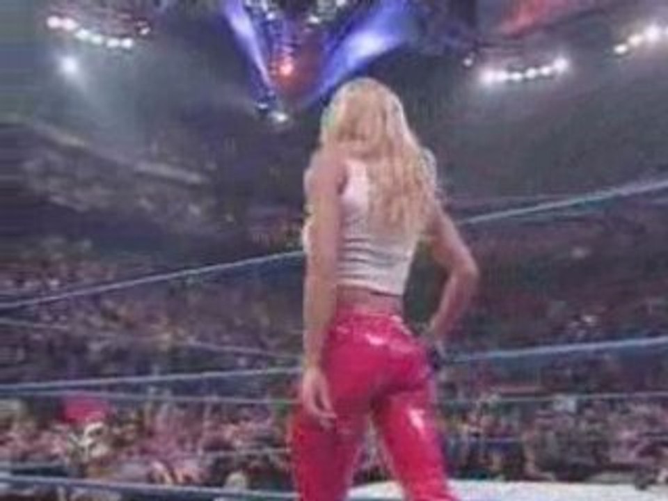 WWE - John cena vs. the rock (Torrie Hits Stacey)