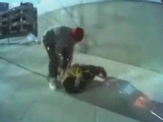 Skater Wipes Out Down Stairs