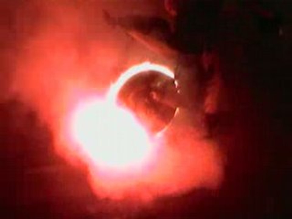 Burn enflammé avec éclatement