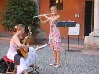 Musique dans les rues de Vérone un dimanche après-midi