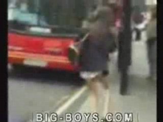 Girls Skirt Gets Caught In Taxi Cab