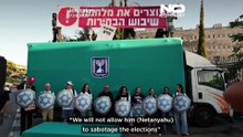 Ракетные плакаты и маски Нетаньяху: протест в защиту октябрьских выборов