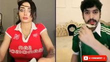 😂 new funny Saudi girl PK live match punishment / مواجهة PK مضحكة لفتاة سعودية مع عقوبة خلال البث المباشر