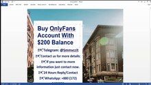 Top International Sites to Buy OnlyFans Account with Balance