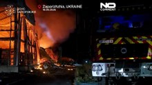 Ρωσικά drones ισοπέδωσαν εμπορικό κέντρο στη Ζαπορίζια