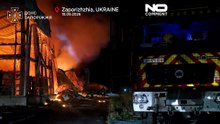 Российские дроны разрушили торговый центр в Запорожье