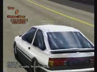 Essai de drift en AE86 GT2