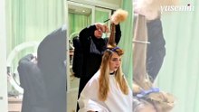 Kuru saçta makasını konuşturdu! Sonucu olay oldu