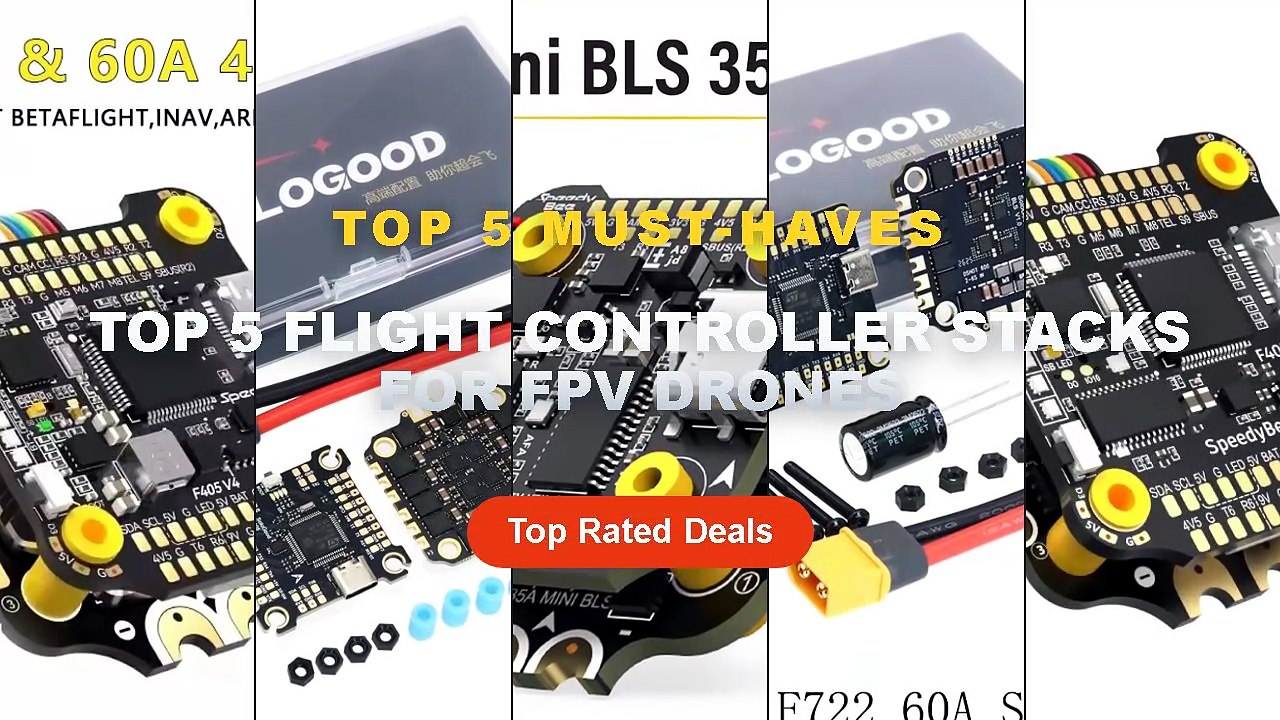 Top 5 Best Top 5 Flight Controller Stacks For FPV Drones (Must Have!) - SpeedyBee F405 V4 55A Stack F405 Flight Control+...