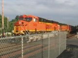 BNSF #7404 w/ Kalama Grain Train.