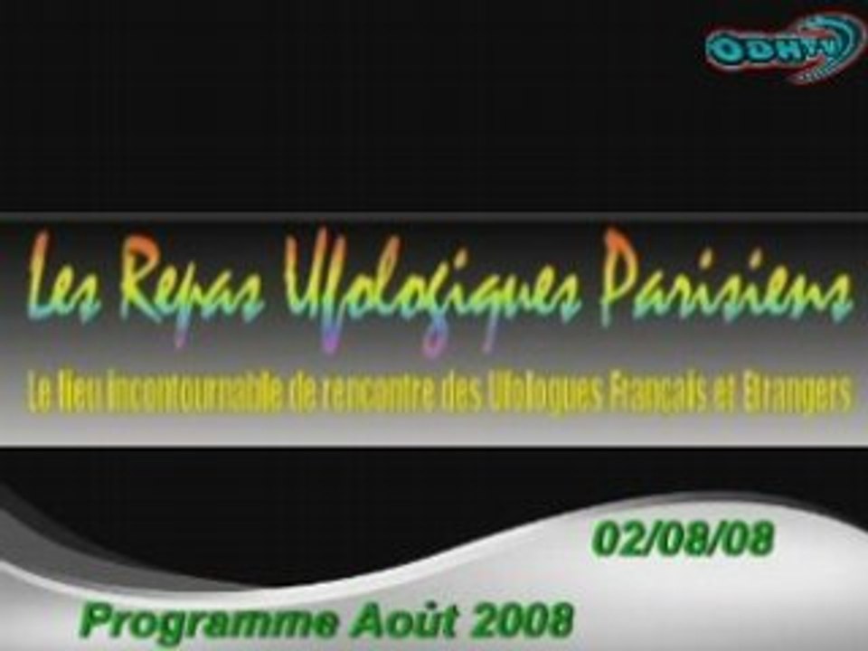 Repas Ufologique Prog Aout 2008