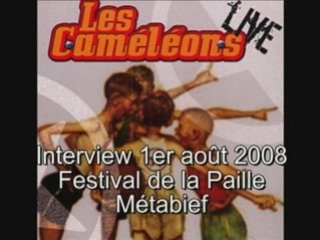 Les Caméléons - Interview au festival de la Paille