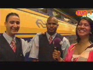 Mo Fouradi & Roue Verveer als conducteurs voor 't goede doel