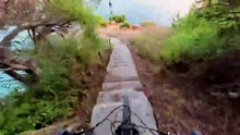0% brakes, 100% sunset vibe. 🌅🚲 ｜ Insta360 X6 #shorts