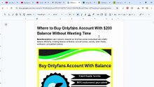 Next Platform: Buy! OnlyFans Account With Available Balance