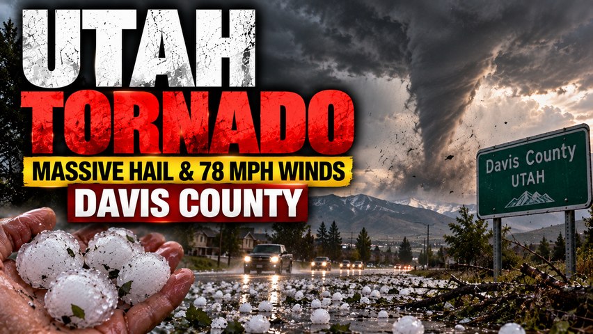 Northern Utah Tornado Hits Fruit Heights as Massive Hail and 78 MPH Winds Strike