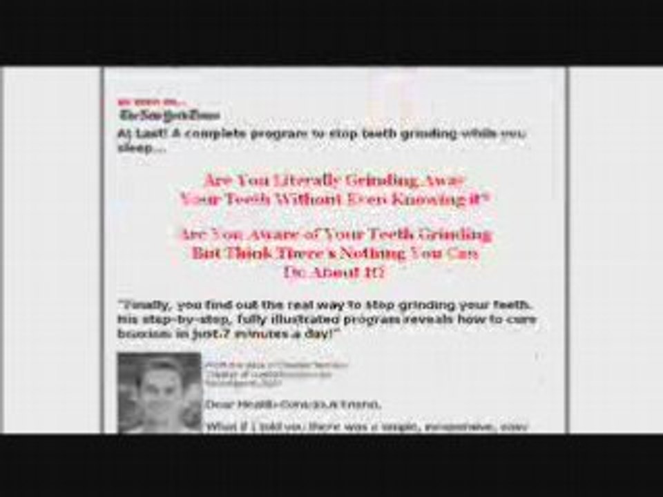 Cure For Bruxism - Stop Teeth Grinding and Clenching!