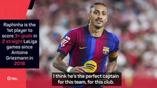 Flick praises 'perfect' Raphinha after Barcelona hat-trick